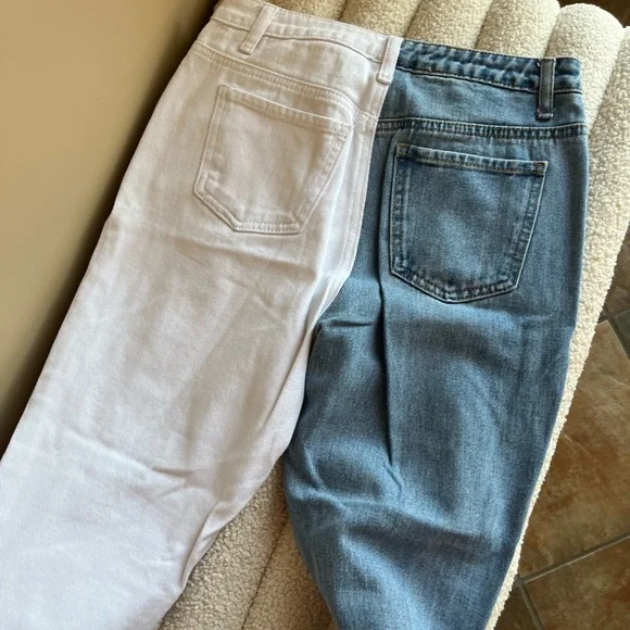 Colour Block Jeans - Picture 2 of 3